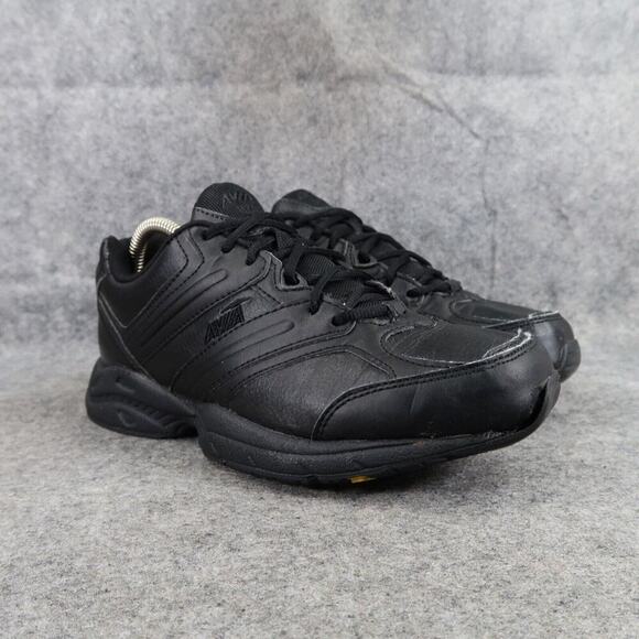Avia Shoes Womens 8 Athletic Trainers Work Sneakers Slip Resistant Comfort Black - Picture 1 of 16